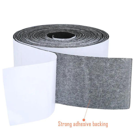 Self Adhesive Polyester Felt Tape 1.96 Inch Wide By 0.04 Inch Thick And 14.7 Feet Long Black For Furniture And Hard Surfaces
