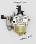 Front view of Carburetor And Insulator Kit For Honda GX200 GX160 GX120 5.5 HP 6.5 HP 196cc 200cc Predator 212cc 224cc Engines