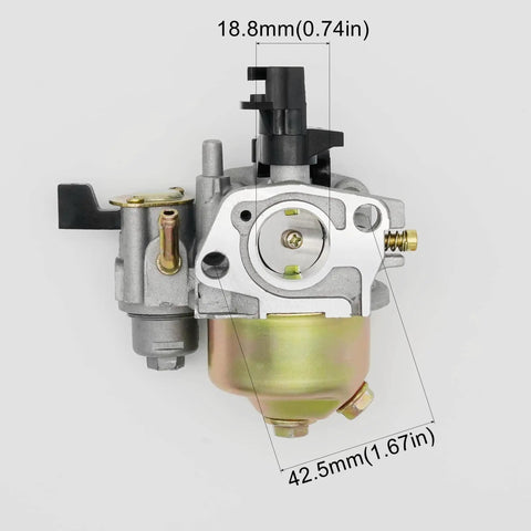Front view of Carburetor And Insulator Kit For Honda GX200 GX160 GX120 5.5 HP 6.5 HP 196cc 200cc Predator 212cc 224cc Engines