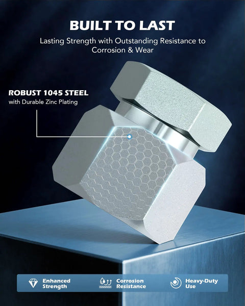 Heavy Duty Hydraulic Hose Cap And Plug Kit 144 Piece JIC And ORFS Fittings Set In Dash Sizes 4 6 8 10 12 16 for durability