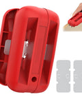 Edge Banding Trimmer With Tungsten Carbide Blades For Burr Free Edges, Hand Planer For ABS PVC Veneer Melamine, Manual Edge Cutter, Ergonomic Lightweight Non Slip Grip, Pro Grade Tool For Carpenters And DIYers, red handle
