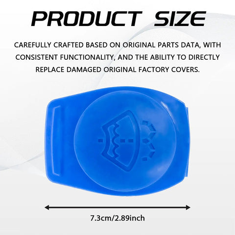 Leakproof Windshield Washer Reservoir Cap Replacement For Audi VW Porsche Cayenne 2003 2018 Blue Cap Size 7.3cm