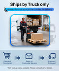 Worker loading a truck with Powermega 48V 314Ah LiFePO4 Battery Energy Storage System boxes for shipping