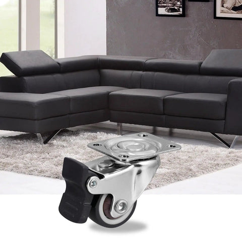 Heavy Duty 1 Inch TPR Swivel Caster Wheels With Threaded Stem For Office Chairs Carts And Furniture Replacement Silent 360 Degree Rotation Ideal For Industrial Equipment And Display Rigs Random Colors, swivel caster on sofa