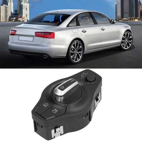 Headlight Dimmer Switch And Fog Light Control For S4 S5 B8 Models Replacement OE 8K0941531AS next to a silver car