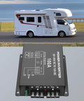 Beefy 24V To 12V Buck Converter For Cars And Trucks, 100A 1200W, Converts 20 To 30V Input To Stable 12V Output, close-up view on RV