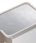 Top view of removable metal freezer plate from Big Capacity Breast Milk Storage Containers With First In First Out System.