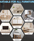 Effortless Home Move Sliders Two In One Heavy Duty Furniture Movers with Carpet Gliders shown with various furniture types.