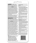 Back of Mini Adhesive Sealant Kit Four Pack Clear for Quick Repairs and Patches package showing instructions and warnings.