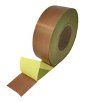 Heat Resistant Teflon Tape Roll For Heat Sealers And VFFS Machines, PTFE Coated Fiberglass With Yellow Liner, 2 Inch Wide