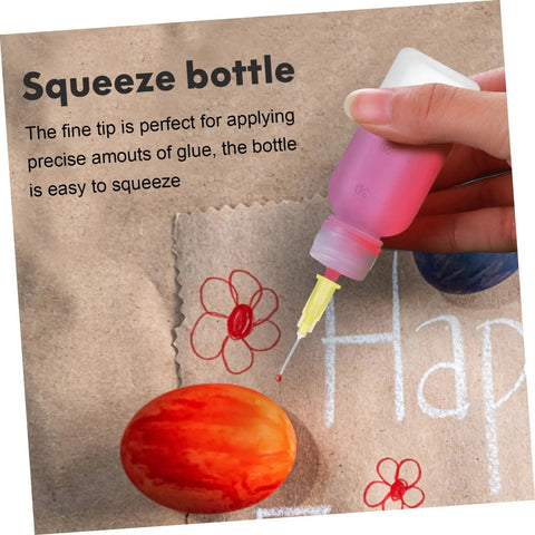 Heavy Duty Squeeze Applicator Bottle 30Ml Precision Dispenser used for precise glue application on craft projects.