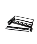 2U DIN Rail Kit for Standard 19 Inch Rack Adjustable Depth Rackmount with Top Hat Mini and G Rails