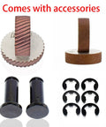 7pc High Strength Double Wheel Lathe Knurling Tools Set with knurling wheels, pins, and clips for metalworking grip