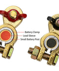 Two Pairs Pure Lead Battery Post Shims For Positive And Negative Terminals Terminal Sleeves Universal Adapter For Cars Trucks SUVs