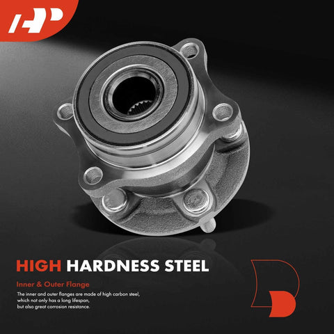 Close-up of Two Pack Rear Wheel Bearing And Hub Assembly 5 Lug Fit For Subaru Outback Forester Impreza Legacy Crosstrek WRX