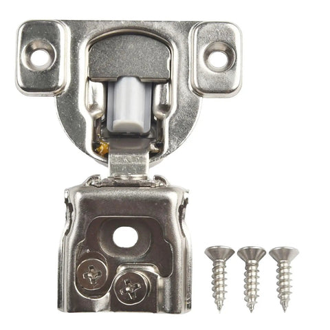 Soft Close Cabinet Hinges With Built In Damper 6-Way Adjustable Concealed Hinge For Overlay Kitchen Cabinets Heavy Duty Stainless Steel 1-1/4 Inch Silver Finish with screws