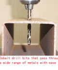 Pro Grade 5 Percent Co Alloy Drill Bits Set 1.5mm To 6.5mm 13 Pieces High Speed Steel drilling metal pipe
