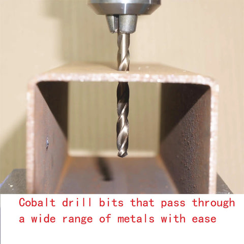 Pro Grade 5 Percent Co Alloy Drill Bits Set 1.5mm To 6.5mm 13 Pieces High Speed Steel drilling metal pipe
