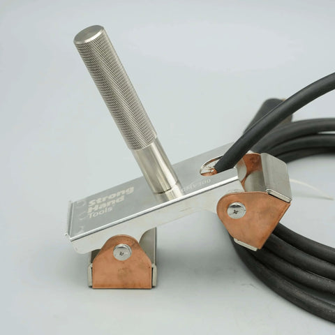 Hi-Temp Grounding Magnetic V-Pad With Pure Copper Contact For Welding Fixtures And Grounding, 500 Amp Rated Current