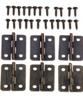 10 Pack Antique Cabinet Hinges For Vintage Boxes And Cabinets Decorative 25x18mm Hardware Easy Screw Install Retro Vibe