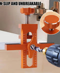 Adjustable Cabinet Door Positioning Tool And Mounting Jig For Frameless And Face Frame Cabinets Aluminum Alloy Construction shown in use.