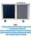 Heavy Duty Portable Industrial Air Conditioner Cranking Out An Insane 61000 Btu H Cooling Rush On 220V 3 Phase Power, side view.
