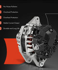 Alternator for Kia Soul 2012 2013 1.6L 12V 90A with start stop system six groove decoupler pulley two pins replacement part