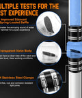 Whisper Quiet Sump Pump Check Valve With Spring Loaded Flapper For Backflow Prevention Reducing Water Hammer Noise Includes Steel Clamps Fits One And A Half Inch Pipe with transparent valve body and steel clamps