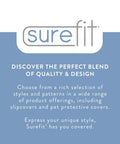 SureFit brand offering quality design for slipcovers, including Cotton Duck Sofa Slipcover For T Cushion Loveseat One Piece With Seat Seam Elastic.