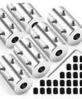 Heavy Duty Rigid Shaft Coupling Made From 45# Steel For 3D Printer Motor Connector That Fits 6Mm To 10Mm Shafts with set screws.