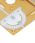 Robust Aluminum Router Lift Table Plate With Precision Engraved Scale For Woodworking Trimming and Engraving Machines angle view