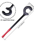 Rig Ready 14 Inch Cable Bender Hand Operated Wire Bending Tool forged steel with 22° angled head design for precise bends.