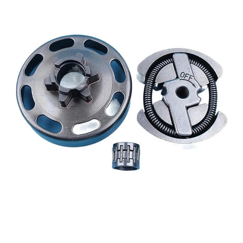 Premium 3/8 Inch 6 Tooth Clutch Drum Needle Bearing Kit Replacement For 135 140 135E 140E Chainsaws PN 578257101, steel parts