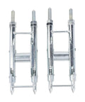 Must Have Pro Grade Wire Threader for Electricians Super Handy Cable Pulling Tool for Junction Boxes and Enclosures Compact One Person Install Helper Solid Metal Build Silver Finish 2 Piece Set, two silver metal wire threaders