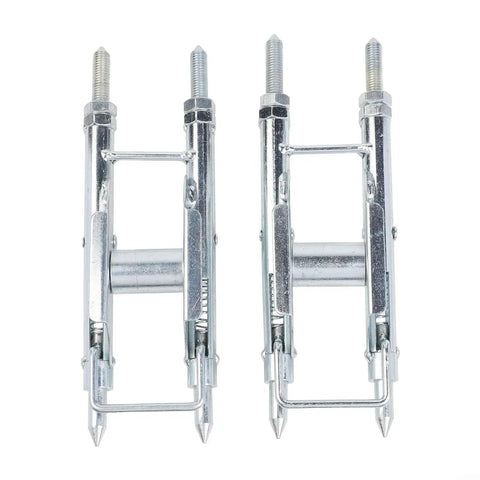 Must Have Pro Grade Wire Threader for Electricians Super Handy Cable Pulling Tool for Junction Boxes and Enclosures Compact One Person Install Helper Solid Metal Build Silver Finish 2 Piece Set, two silver metal wire threaders