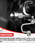Intermediate High Pressure Fuel Feed Pipe From Pump To Rail For 2010-2017 Chevy Equinox Impala Malibu Orlando Captiva Sport Buick Lacrosse Regal Verano Buick Allure GMC Terrain Plug And Play Direct Fit Fuel Line Upgrade shown installed.