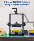 PLA 1.75mm Filament For 3D Printing With High Dimensional Accuracy Plus Or Minus 0.02mm, Neatly Wound Vacuum Pack 2kg Black