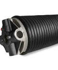 Rock Solid Heavy Duty Garage Door Torsion Spring For A Straightforward Swap Precision E Coated Finish close-up showing black cone design.
