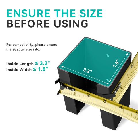 Keeping Your Tesla Setup Slick Demands A Solid Mount This Heavy Duty Stainless Steel Wall Charger Holder shows size measurements.