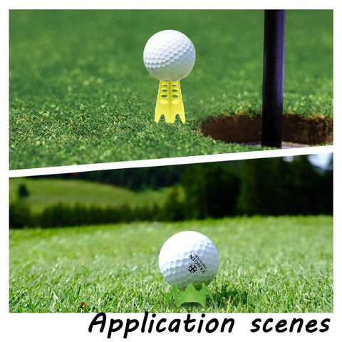 Indoor Golf Tees 18 Pack For Simulator And Practice Mats High And Short Plastic Tees In Green Blue Pink Durable Driving Range