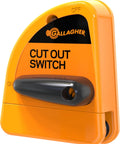 Electric Fence Cutout Switch For Quick Power Control In Outdoor Fencing Systems Pro Grade Rugged Build For Harsh Weather Easy Install Simply Interrupt Or Restore Power To Fence Segments For Maintenance And Repairs on orange housing