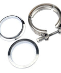 3.0 Inch Universal Stainless Steel V Band Clamp Flat Flange Kit With Two Flanges And 304 Stainless V Band Clamp Gasket Free Seal