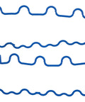 Valve Cover Gasket Set For Mercedes-Benz CLS500 R500 C43 AMG CLK430 CL500 V8 Engines, blue durable seals shown flat