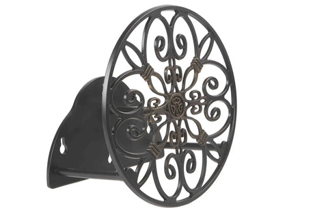 Wall Mounted Garden Hose Holder Holds 125 Feet Of Five Eighth Inch Hose In All Cast Aluminum Construction That Resists Rust, elegant design.