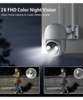 Hella Tough 5Mp Solar Wireless Ptz Security Camera With Ai Human Detection Auto Tracking Ip66 Waterproof And Dope Two Way Audio night mode with color video.