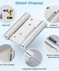 Ranbo 3-inch heavy-duty stainless steel double-spring hinge with 3mm thick design and tension adjustment