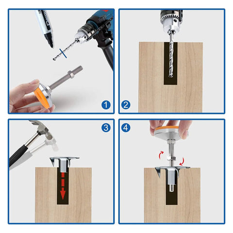 Step-by-step installation for Level Up Your Setup With These Heavy Swivel Leveling Feet 2 Pack Featuring Sturdy Carbon Steel Nuts M16 Thread.