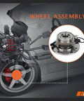 Front Wheel Hub And Bearing Assembly For Chevy And GMC 8 Lug 4x4 SUVs With ABS Fits K1500 K2500 Suburban And K3500 1995-2000
