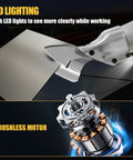Cordless Sheet Metal Shear With LED Light And Brushless Motor For 20V Batteries cutting metal sheet