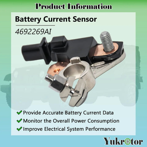 Premium Durability Direct Bolt Fit Battery Current And Voltage Sensor For Dodge Charger Ram 1500 Jeep Wrangler Chrysler 300, close-up view.